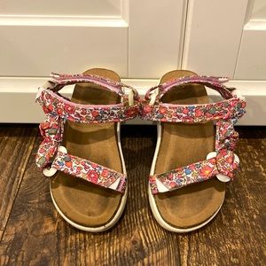 Wonder Nation toddler girls summer sandals size 8 all adjustable pink floral